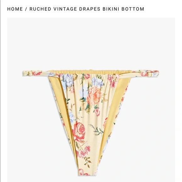 NWT WeWoreWhat Vintage Drape Bikini top - Picture 3 of 6